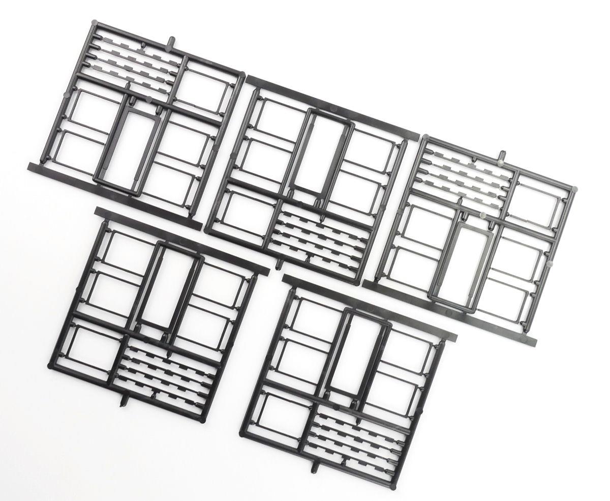 Dornaplas Black Architraves/Window Surrounds for Town Houses (5) Kit DPB43A