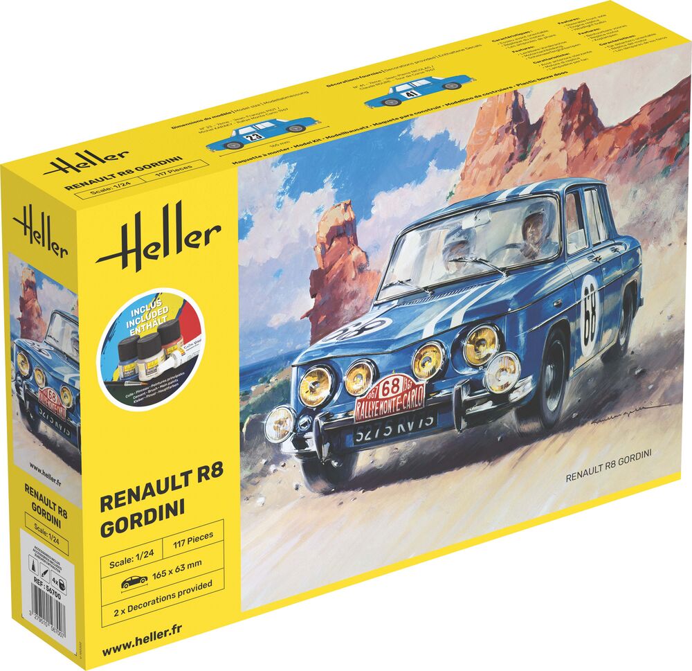 Heller 1:24 Gift Set - Renault R8 Gordini