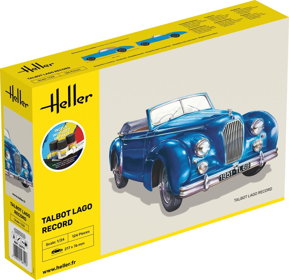 Heller 1:24 Gift Set - Talbot Lago Record