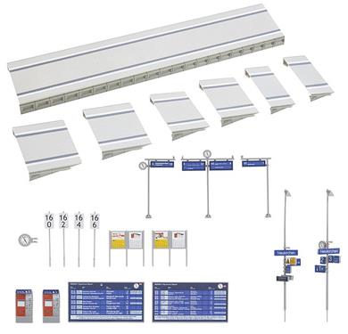 Faller Modern Station Platform &amp; Accessories Kit V FA120100