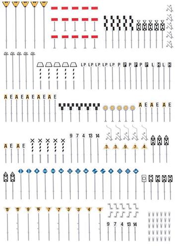 Faller Railway Route Signage Set (190) III FA120298