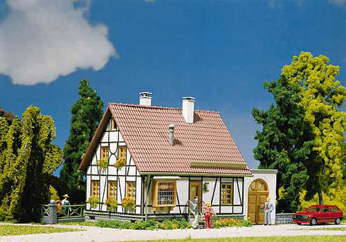 Faller Timbered House with Garage Kit III FA130215