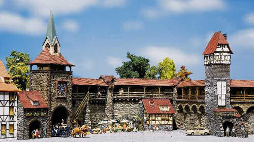 Faller Old Town Wall Set Kit I FA130401