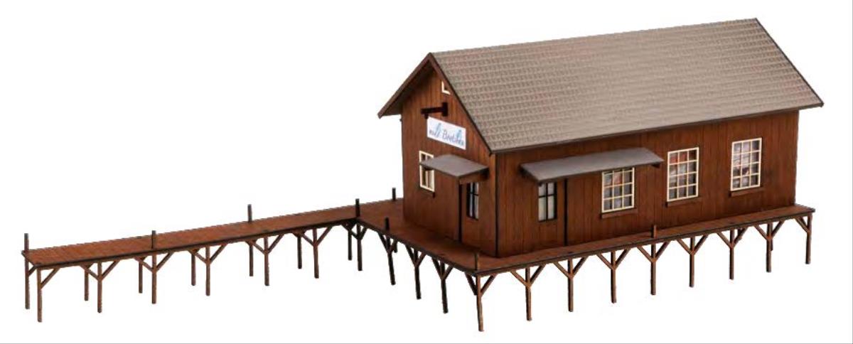 Faller Boathouse Laser Cut Kit III FA130588