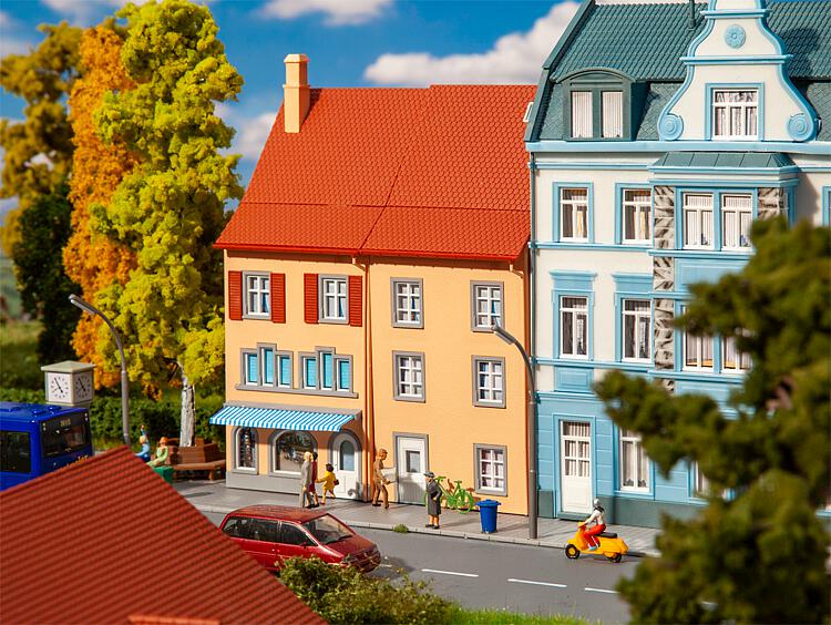 Faller Small Town Half Relief Houses (2) Kit III FA130711