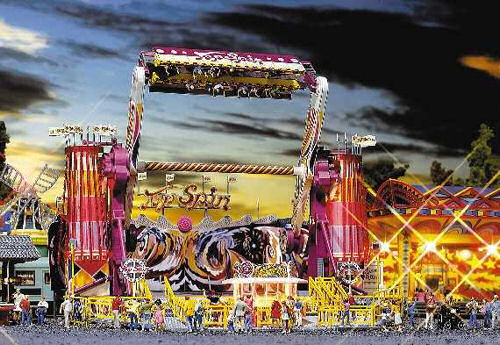 Faller Top Spin Roundabout Fairground Kit with Motor IV FA140431