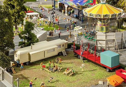 Faller Trailer and Caravans Fairground Kit IV FA140480