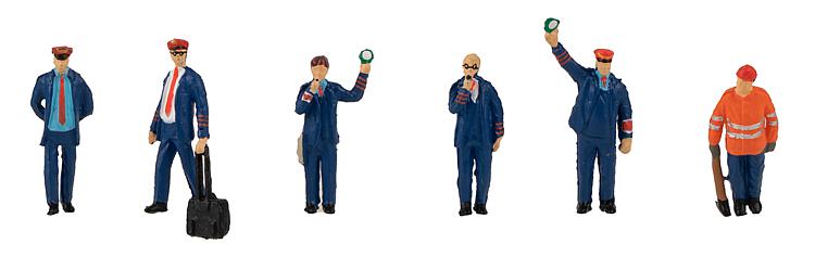 Faller Railway Staff (6) Figure Set FA151624