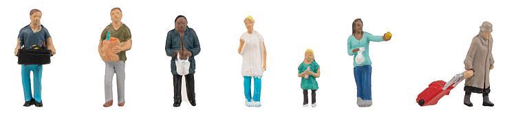 Faller At the Shops Figure Set FA151642