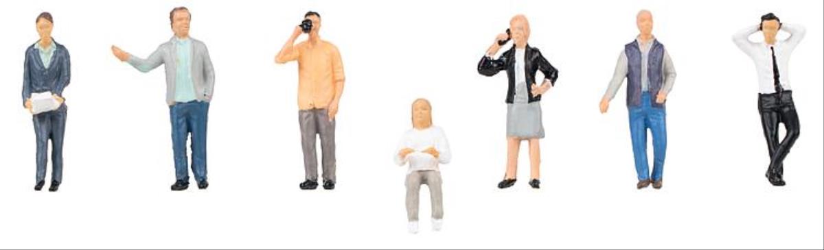 Faller Office Workers (7) Figure Set FA151651