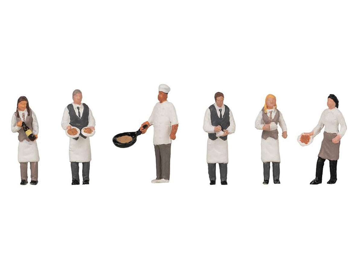 Faller Catering Staff (6) Figure Set FA151692