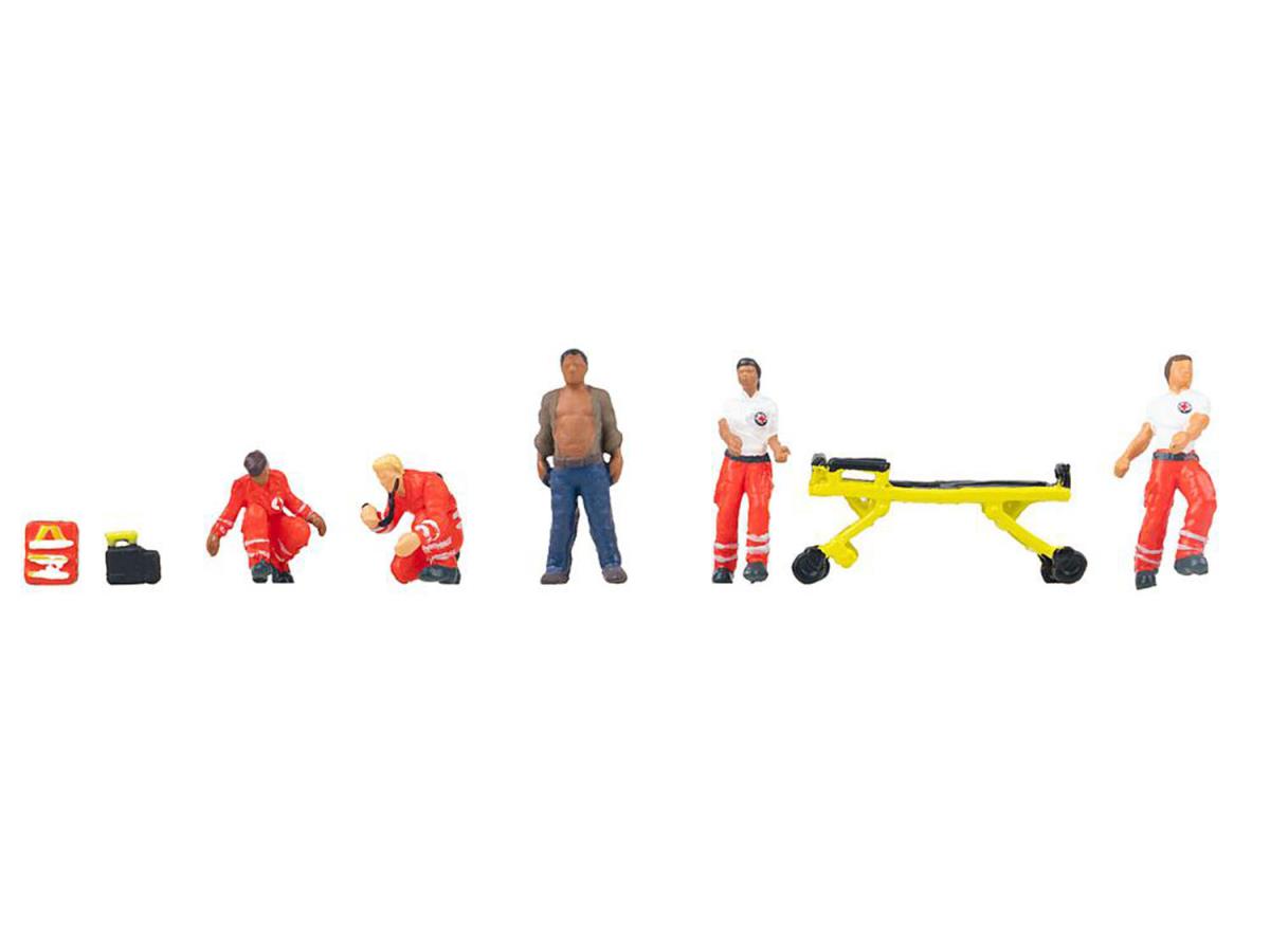 Paramedics (5) & Trolley Figure Set
