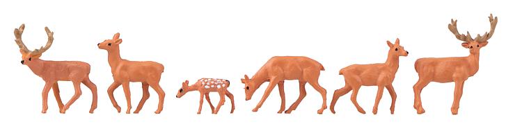 Faller Red Deer (6) Figure Set FA151907