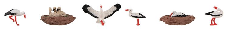 Faller Storks &amp; Nests (6) Figure Set FA151908