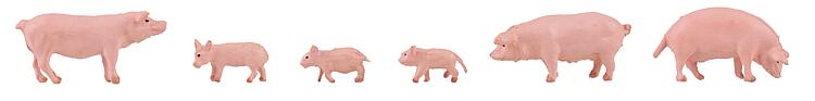 Faller Pigs (6) Figure Set FA151910