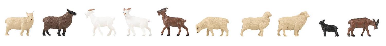 Faller Sheep & Goats (10) Figure Set FA151921