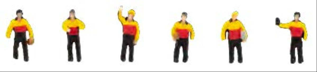 Faller Parcel Delivery Drivers (6) Figure Set FA155602