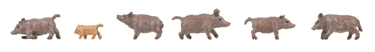 Faller Wild Boars (6) Figure Set FA155909