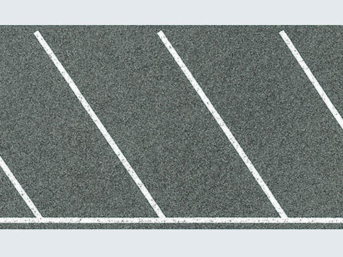 Faller Parking Space Sheet Diagonal Markings 1000x60mm FA170634