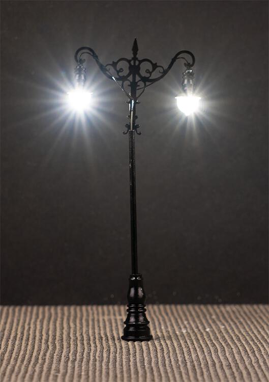 Faller LED Ornate Suspended Ball-Style Double Arm Lamp 75mm FA180206