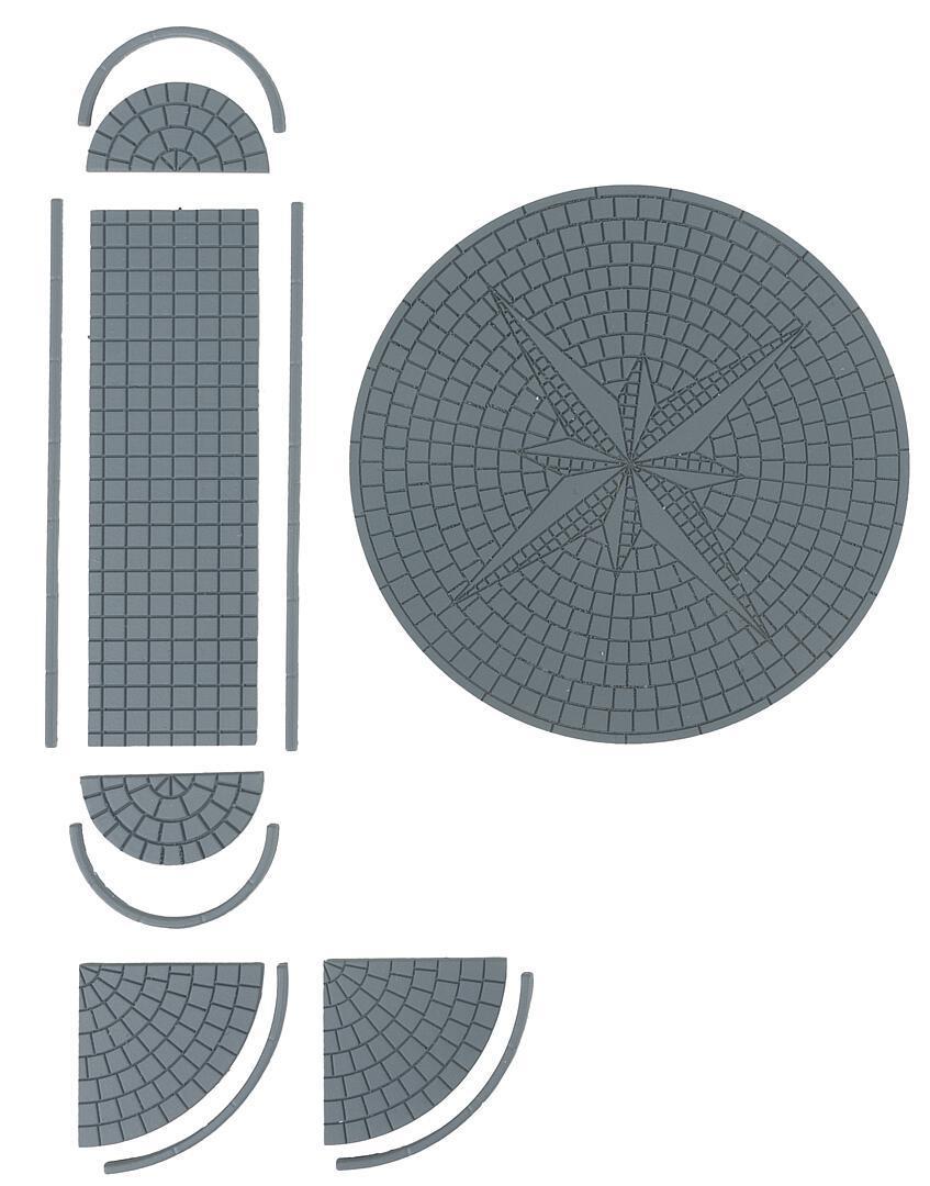 Faller Mini Roundabout &amp; Traffic Island Kit III FA180277