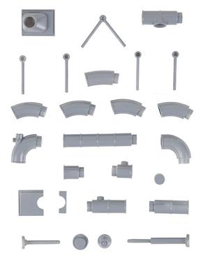 Faller Chemical Plant Pipe Set Kit IV FA180331