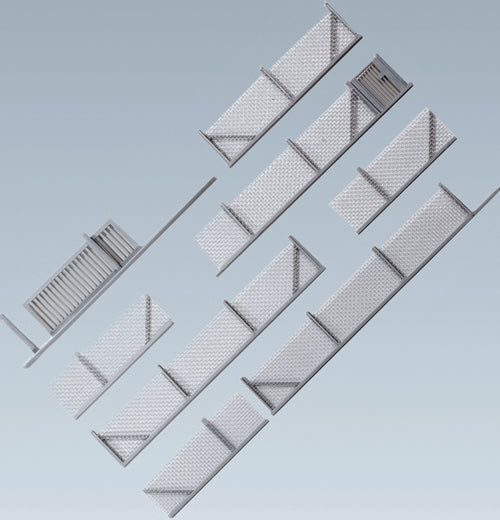 Faller Metal Industrial Fencing Kit 1010mm III FA180433