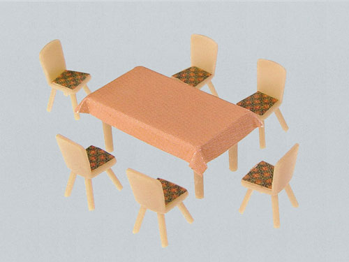 Faller Tables (4) and Chairs (24) Kit FA180442