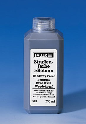 Faller Concrete Roadway Paint (250ml) FA180507