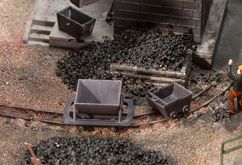 Faller Narrow Gauge (HOe) Trolleys &amp; Mining Carts Kit I FA180916