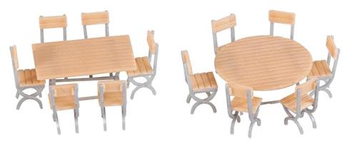 Faller Tables (2) &amp; Chairs (12) Kit III FA180957