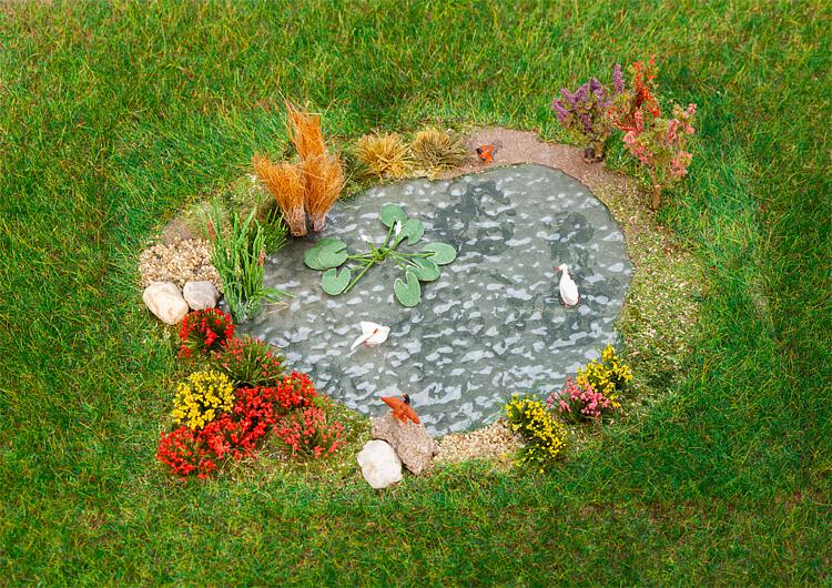 Faller Pond Garden Scenic Set FA181278