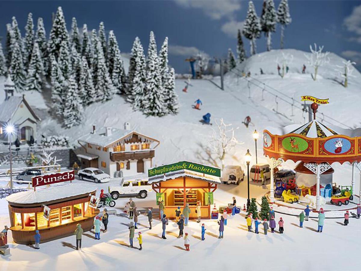 Faller Christmas Market Kit Set FA190143