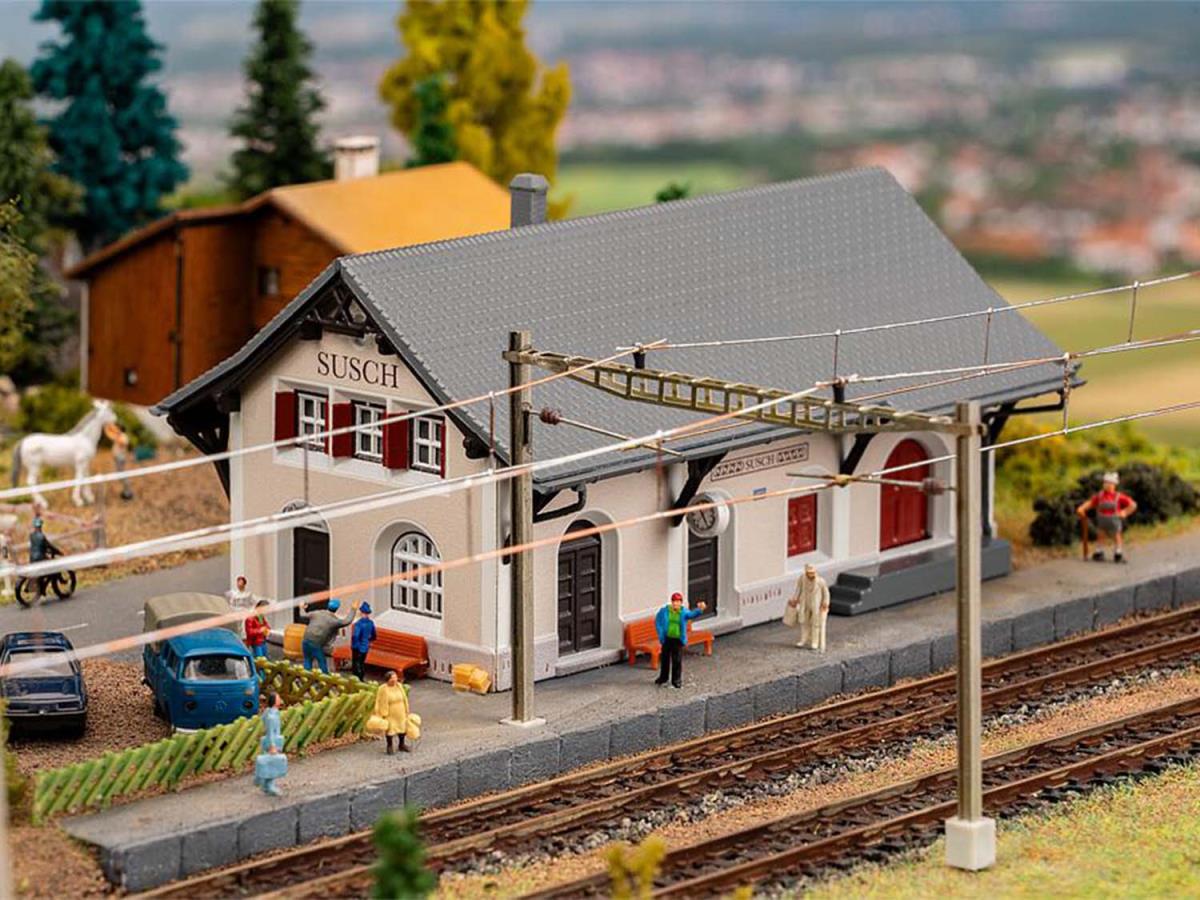 Faller Susch Railway Station Kit II FA212125