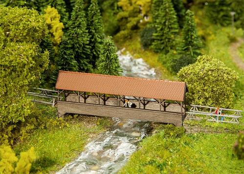 Faller Roofed Pedestrian Bridge Kit I FA222574