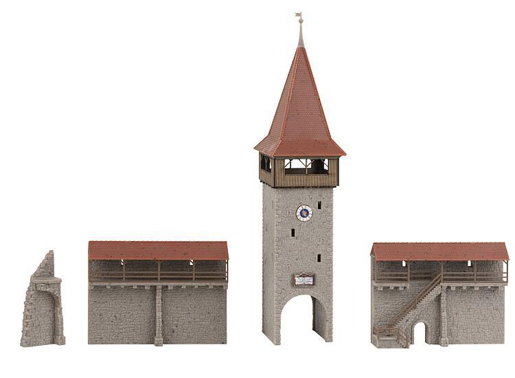 Faller Old Town Tower with Wall Kit III FA232171