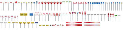 Faller Traffic Signs Kit (120) IV FA272449