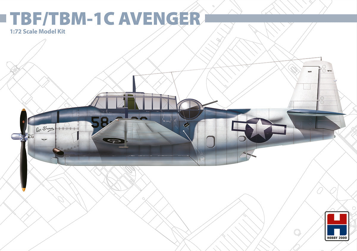 RE-RELEASED! Grumman TBF/TBM-1C Avenger (ex Hasegawa)