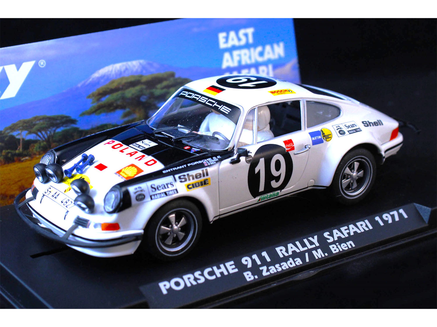 Fly Car Model Porsche 911S Rally Safari 1971 Zasada/Bien FLYA2053