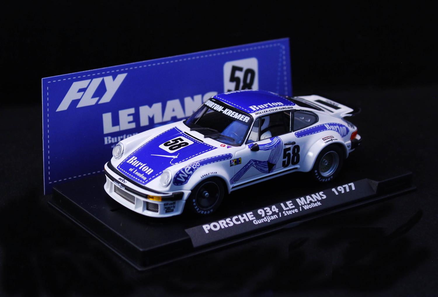 Fly Car Model Porsche 934 Carrera 24hr Le Mans 1977 FLYA2056