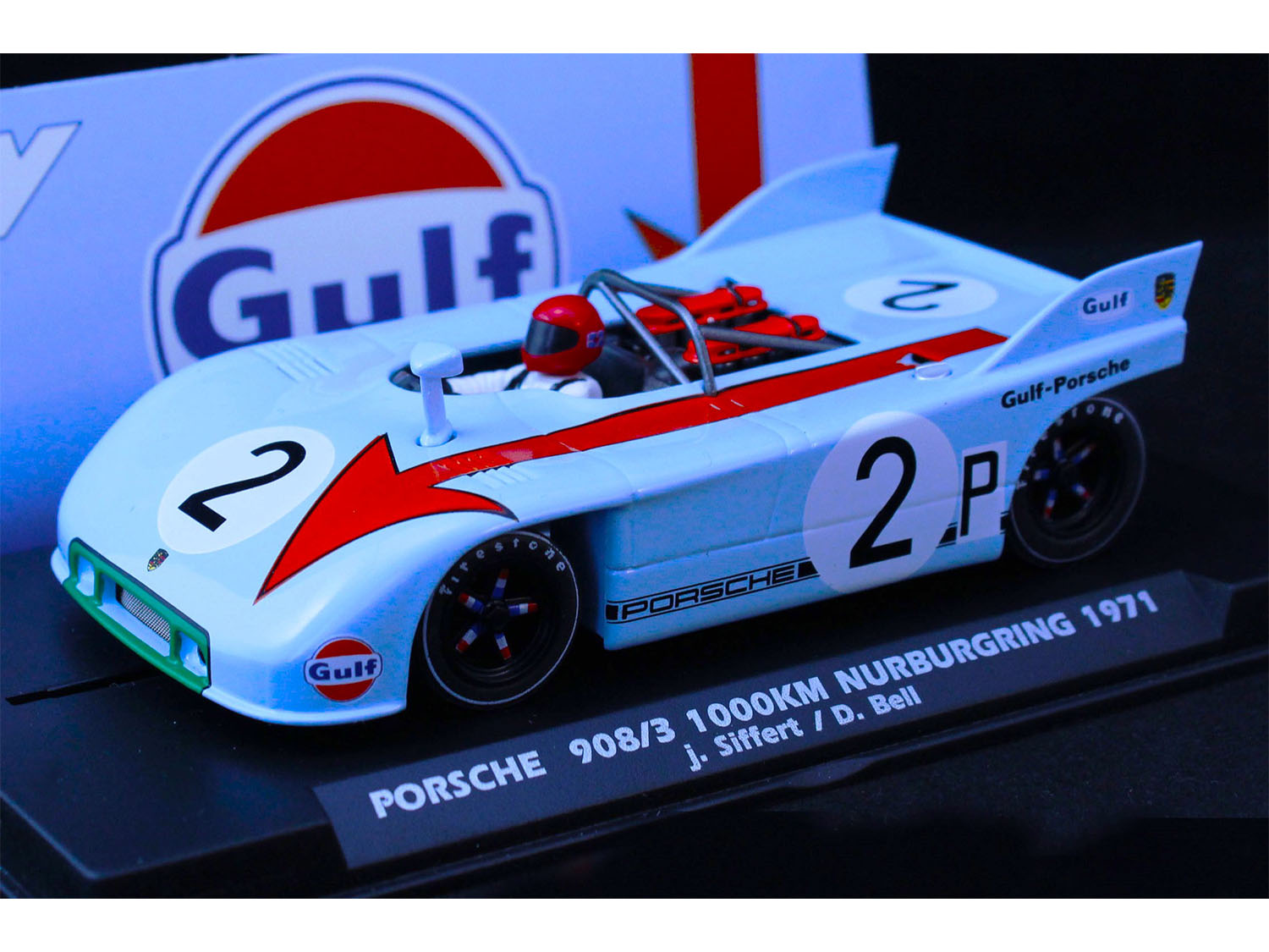 Fly Car Model Porsche 908/3 1000km Nurburgring 1971 Siffert/Bell FLYA2064