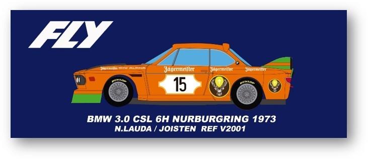 Fly Car Model BMW 3.0CSL Nurnurgring 1973 Lauda FLYV2001