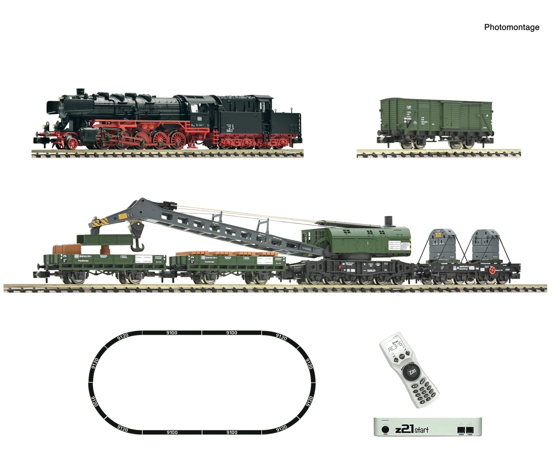 Fleischmann DB BR051 Steam Recovery Crane Starter Set IV (DCC-Fitted) FM5170004