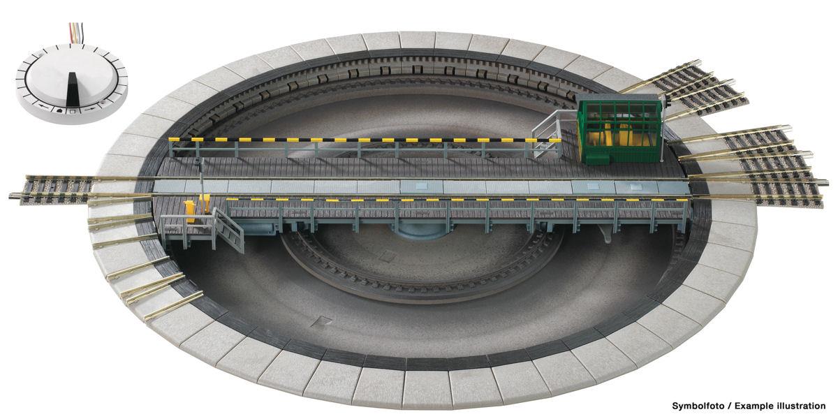 Fleischmann Electrically Operated Turntable for 3 Rail Railways (~AC) FM665201