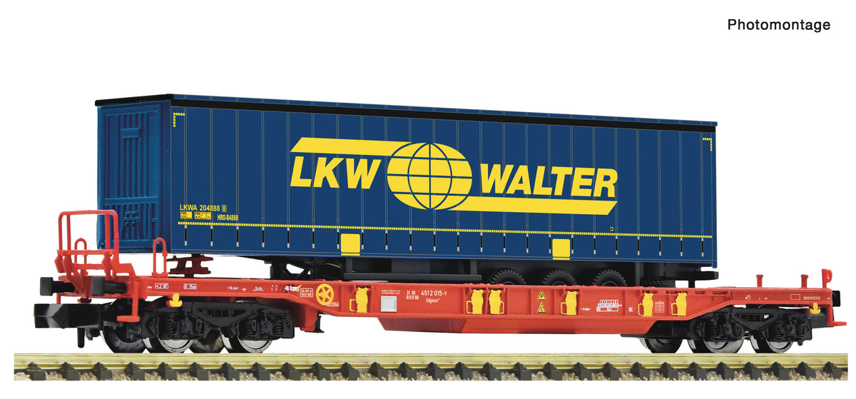 Fleischmann DBAG Sdgmns33 T3 Pocket Wagon LKW Walter Trailer Load VI FM6660008