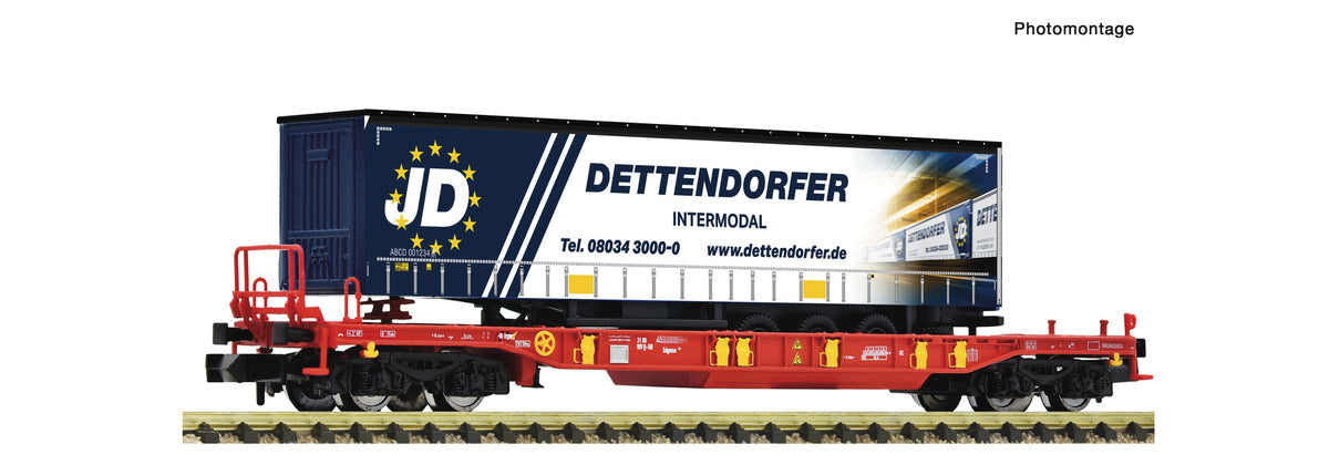 Fleischmann DBAG T3 Pocket Wagon w/Dettedorfer Trailer VI FM6660009