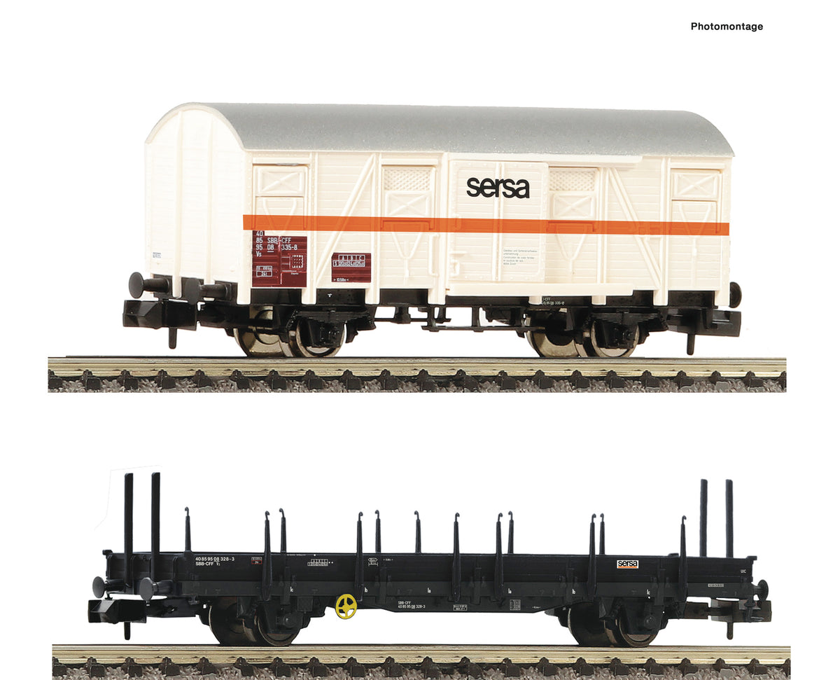 Fleischmann Sersa Ks/Vs Track Maintenance Wagon Set (2) V FM6660042