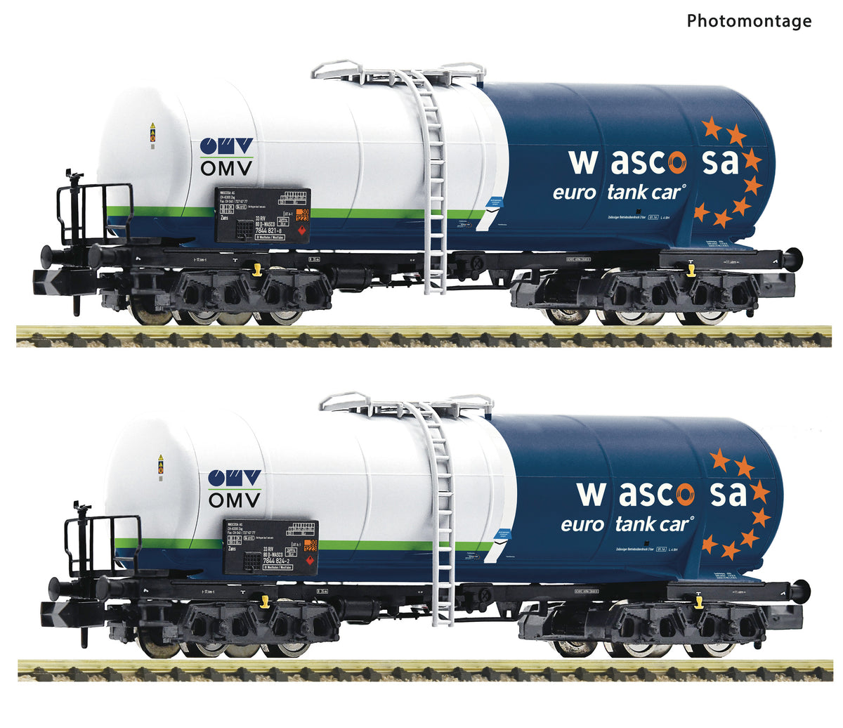 Fleischmann OBB Wascosa Bogie Tank Wagon Set (2) VI FM6660058