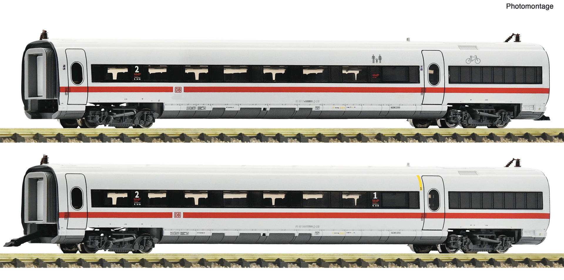 Fleischmann DBAG ICE-T Intermediate Coach Set (2) VI FM7760007