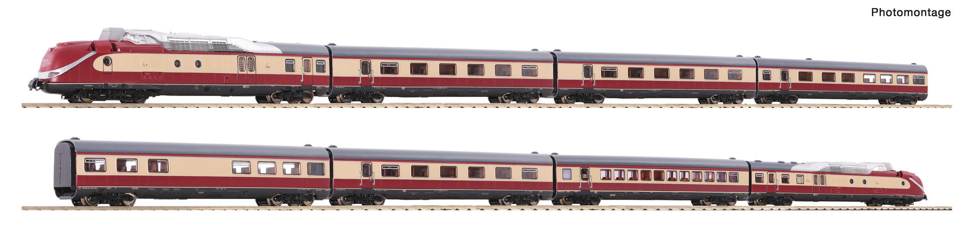 Fleischmann DB BR602 8 Car Gas Turbine Multiple Unit IV (DCC-Sound) FM7770001